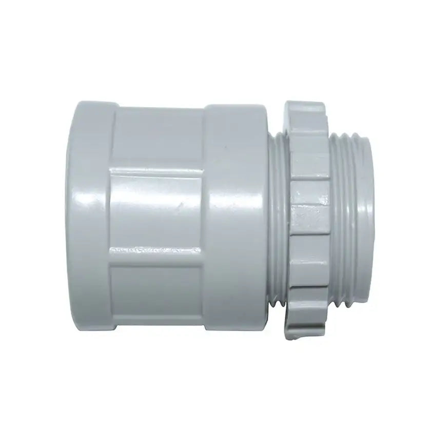 Plain to Screw Fitting Adapter Grey 25mm