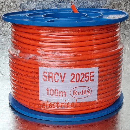 2.5mm 2 Core + Earth Orange Circular (100 Meter Drum)