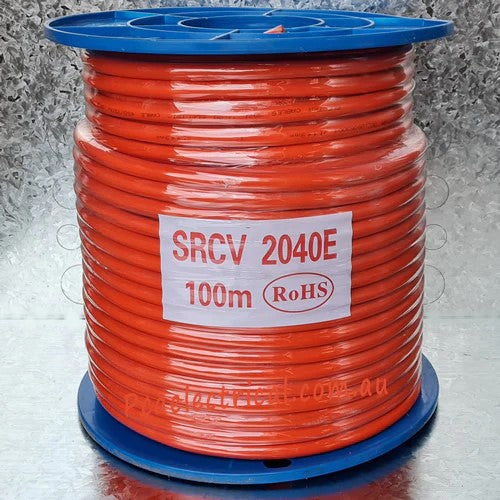 4.0MM2 2 CORE & EARTH ORANGE CIRCULAR (100 Meter Drum)