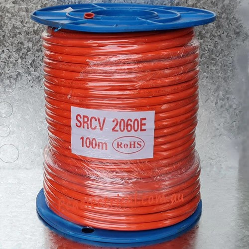 6.0MM2 2 CORE & EARTH ORANGE CIRCULAR (100 Meter Drum)