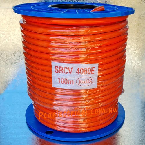 6.0MM 4 CORE & EARTH ORANGE CIRCULAR (100 Meter Drum)