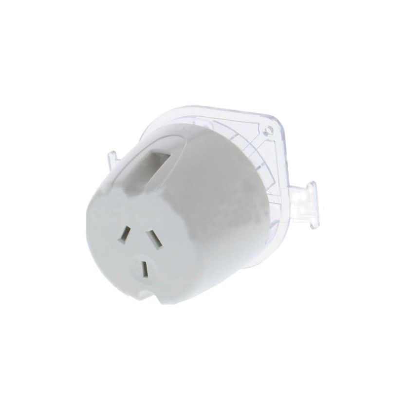 Tesla 10 Amp STANDARD 3 Pin Single Plug Base White