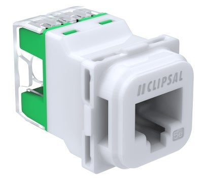Clipsal ICONIC CAT6 RJ45 Data Mech for Clipsal Wall Sockets Translucent Each
