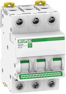 Clipsal MAX9 Miniature Ciruit Breaker C Curve 3 Pole 6kA