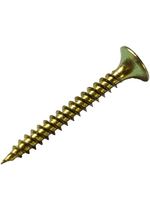 8G x 32m Chipboard Screws Zinc Yellow Pk1000