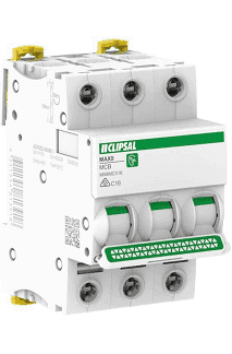 Clipsal MAX9 Miniature Ciruit Breaker C Curve 3 Pole 6kA