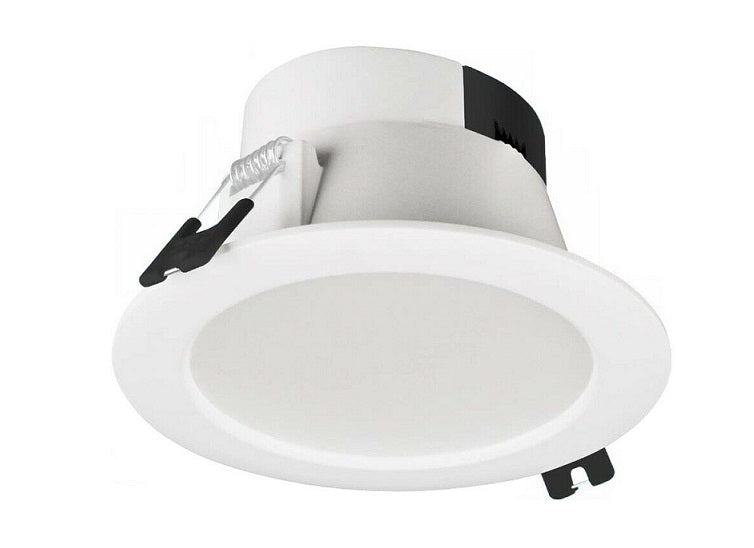 Davis Lighting 9 Watt DALCO 90mm Cutout Round Dimmable LED Downlight With Switchable Kelvin Ratings 90 Degrees White